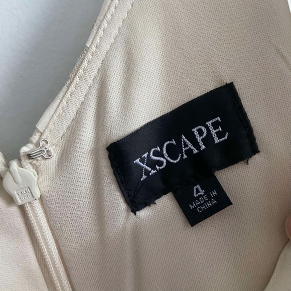 HOLIDAY PARTY NWT FLORAL APPLIQUÉ MIDI DRESS GOLD BRIDAL SHOWER BABY FORMAL - Picture 3 of 10